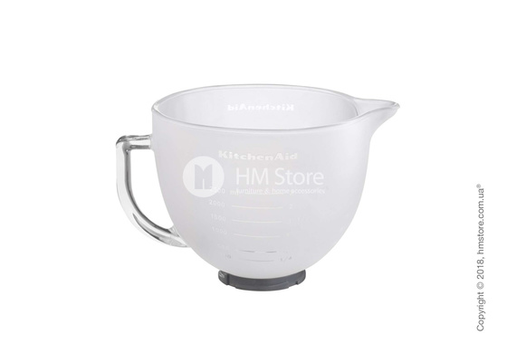 Чаша стеклянная для миксера KitchenAid 4.8 л, Matte