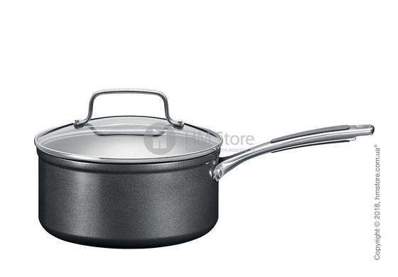 Сотейник с крышкой KitchenAid Saucepan серия Hard Anodized 18 см, Black