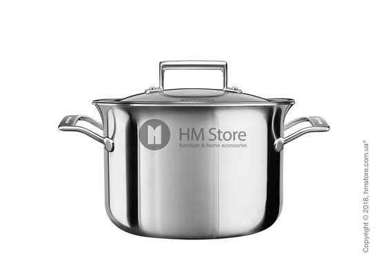 Кастрюля с крышкой KitchenAid Casserole серия 3-Ply Stainless Steel  7.57 л Кастрюля с крышкой KitchenAid Casserole серия 3-Ply Stainless Steel  7.57 л