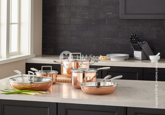 Сковорода KitchenAid Skillet серия 3-Ply Copper 30 см