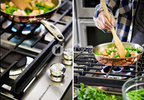 Сковорода KitchenAid Skillet серия 3-Ply Copper 30 см