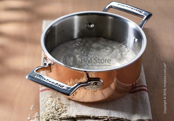 Кастрюля KitchenAid Sauce серия 3-Ply Copper 1.42 л