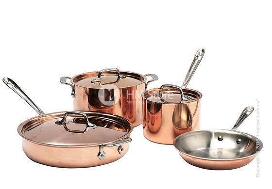 Кастрюля KitchenAid Sauce серия 3-Ply Copper 1.42 л