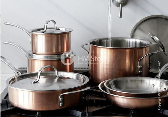 Кастрюля KitchenAid Sauce серия 3-Ply Copper 1.42 л