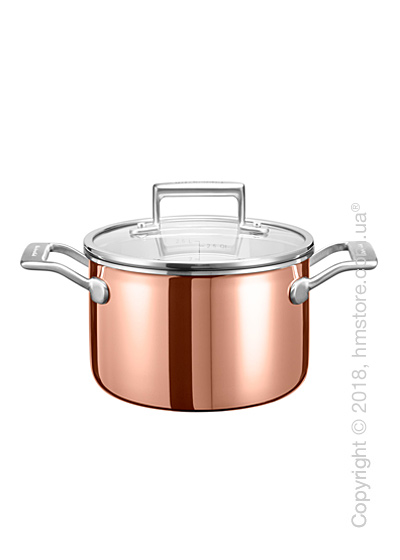 Кастрюля KitchenAid Sauce серия 3-Ply Copper 2.84 л