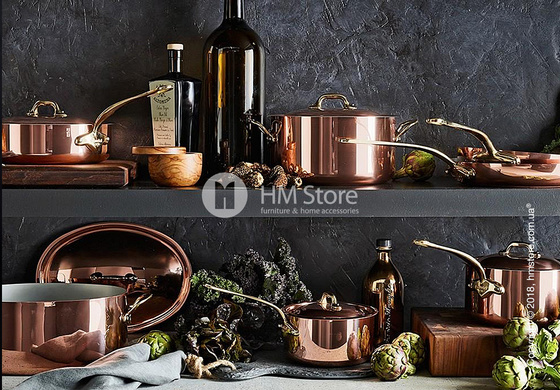 Сотейник с крышкой KitchenAid Saupe серия 3-Ply Copper 3.31 л