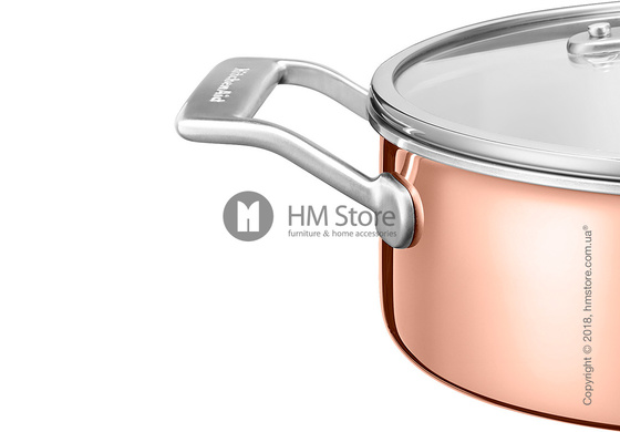 Сотейник с крышкой KitchenAid Saupe серия 3-Ply Copper 3.31 л