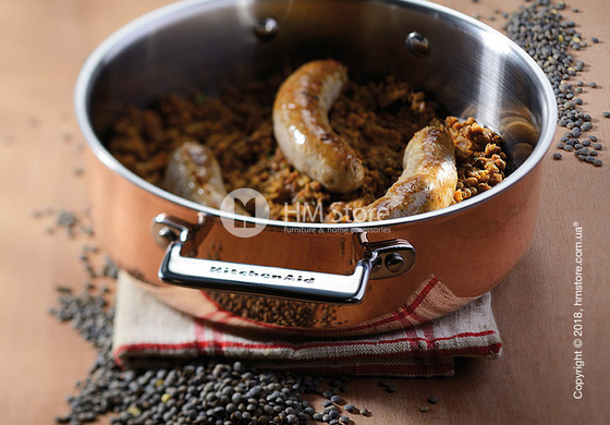 Сотейник с крышкой KitchenAid Saupe серия 3-Ply Copper 3.31 л