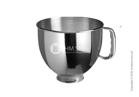 Чаша с ручкой для миксера KitchenAid 4.8 л, Stainless Steel