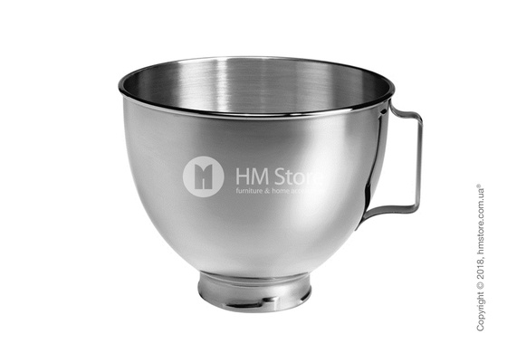 Чаша с ручкой для миксера KitchenAid 4.28 л, Stainless Steel