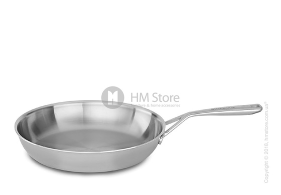 Сковорода KitchenAid Skillet серия 5-Ply Copper Core 25.4 см, Stainless Steel 