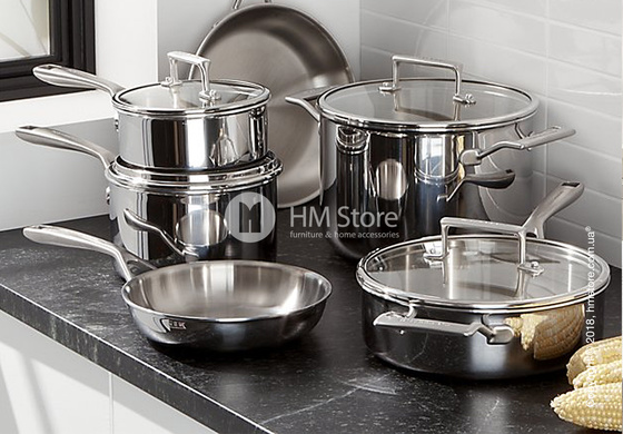 Кастрюля KitchenAid Sauce серия 5-Ply Copper Core 2.84 л, Stainless Steel