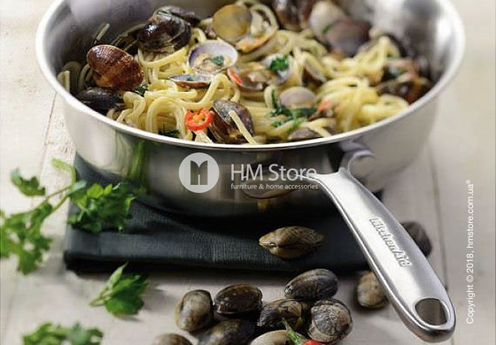 Сотейник с крышкой KitchenAid Sauce серия 5-Ply Copper Core 3.31 л, Stainless Steel