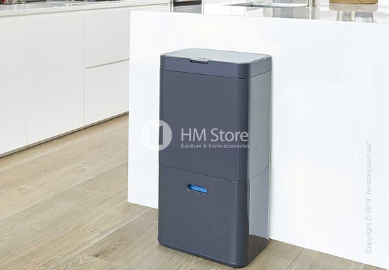 Универсальный контейнер для сортировки мусора Joseph Joseph Intelligent Waste Totem 58 л, Graphite