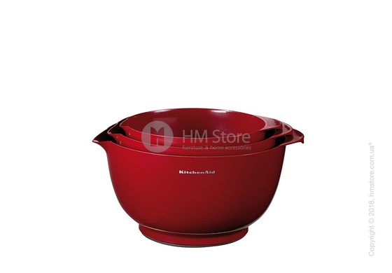 Набор емкостей для смешивания KitchenAid 3 предмета, Empire Red