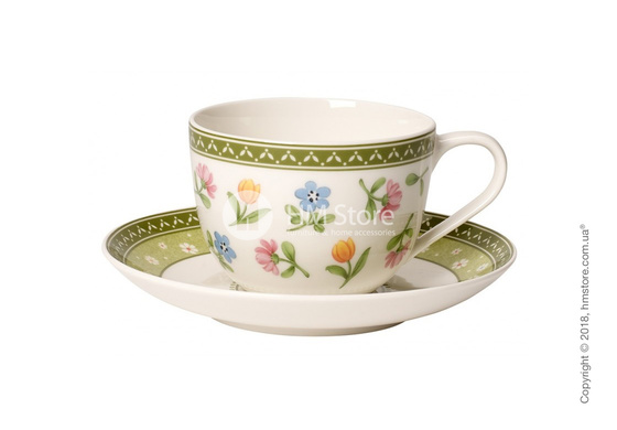 Чашка с блюдцем Villeroy & Boch коллекция Farmers Spring Flowers, 230 мл
