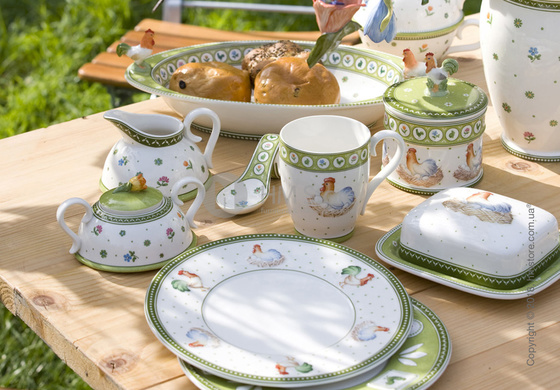 Тарелка десертная мелкая Villeroy & Boch коллекция Farmers Spring Hen, 21,5 см