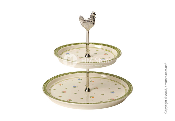 Блюдо для подачи двухъярусное Villeroy & Boch коллекция Farmers Spring