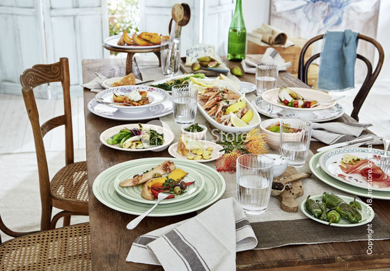 Тарелка десертная мелкая Villeroy & Boch коллекция Artesano Nature, Green