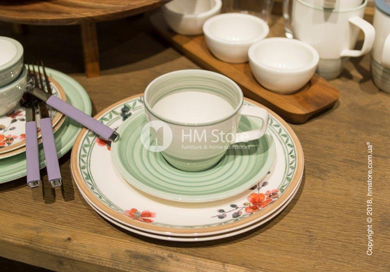 Чашка с блюдцем Villeroy & Boch коллекция Artesano Nature 250 мл, Green