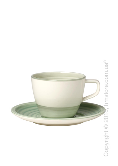 Чашка с блюдцем Villeroy & Boch коллекция Artesano Nature 250 мл, Green