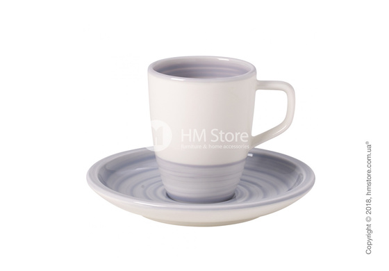 Чашка для эспрессо с блюдцем Villeroy & Boch коллекция Artesano Nature, 100 мл, Blue