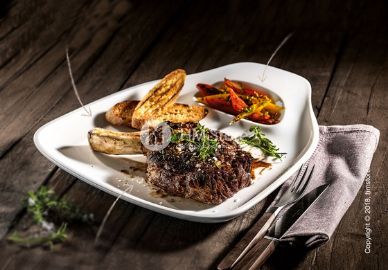 Набор тарелок для стейка Villeroy & Boch коллекция BBQ Passion, XL на 2 персоны