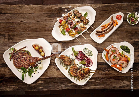 Набор тарелок для стейка Villeroy & Boch коллекция BBQ Passion, XL на 2 персоны