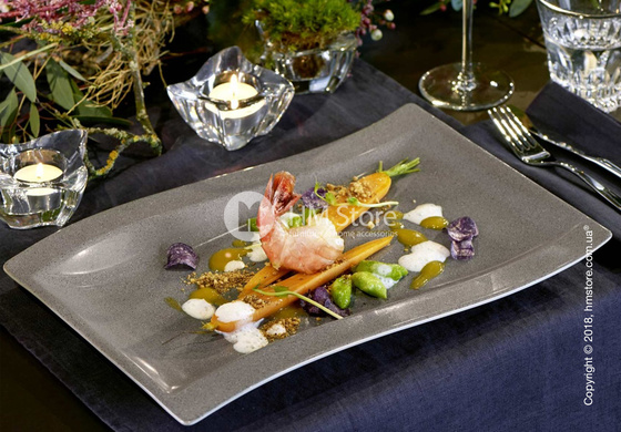 Блюдо для подачи Villeroy & Boch коллекция New Wave Stone, 37x25 см