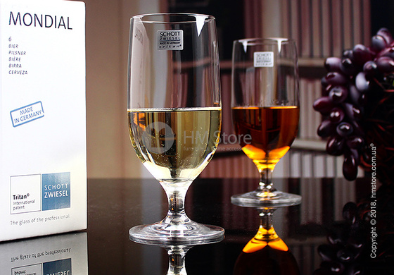 Набор бокалов для пива Pilsner Schott Zwiesel Mondial 410 мл на 6 персон Набор бокалов для пива Pilsner Schott Zwiesel Mondial 410 мл на 6 персон