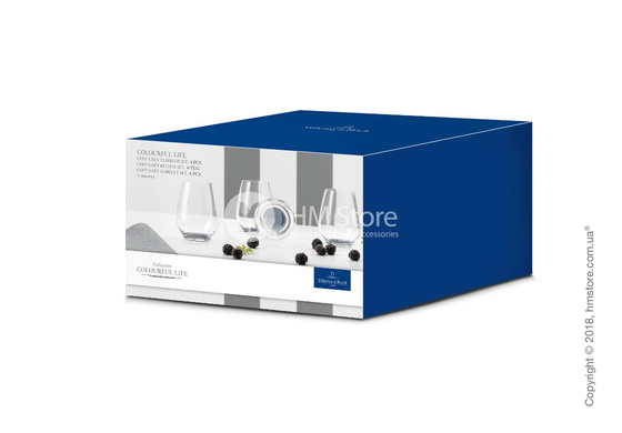 Набор стаканов Villeroy & Boch коллекция Colourful Life 420 мл на 4 персоны, Cosy Grey