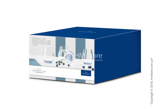 Набор стаканов Villeroy & Boch коллекция Colourful Life 420 мл на 4 персоны, Winter Sky