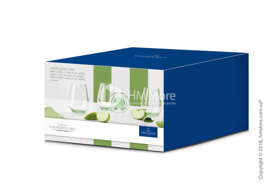 Набор стаканов Villeroy & Boch коллекция Colourful Life 420 мл на 4 персоны, Green Apple
