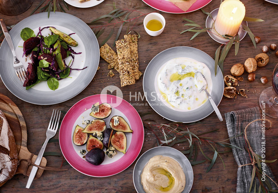 Тарелка десертная мелкая Villeroy & Boch коллекция Colourful Life, 21,5 см, Cosy Grey