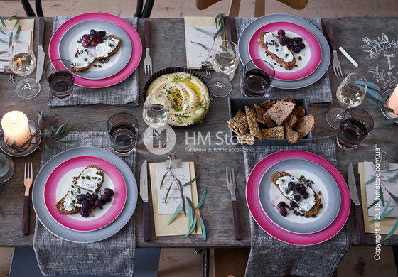 Тарелка десертная мелкая Villeroy & Boch коллекция Colourful Life, 21,5 см, Cosy Grey