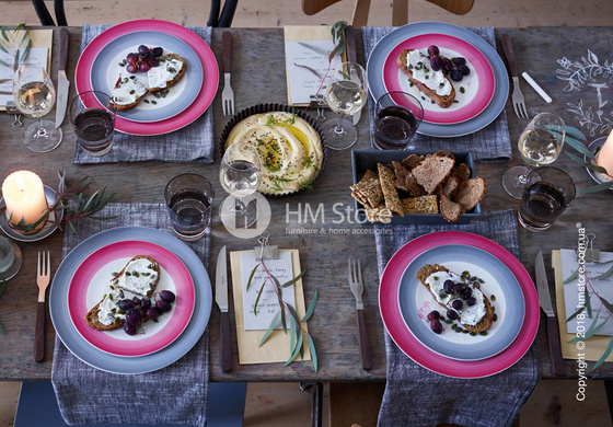 Тарелка десертная мелкая Villeroy & Boch коллекция Colourful Life, 21,5 см, Winter Sky