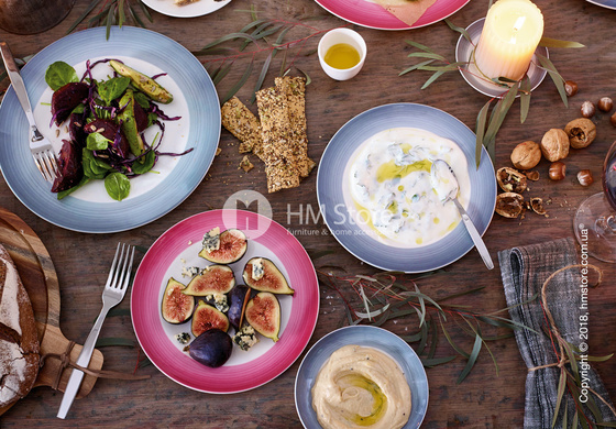 Тарелка десертная мелкая Villeroy & Boch коллекция Colourful Life, 21,5 см, Winter Sky