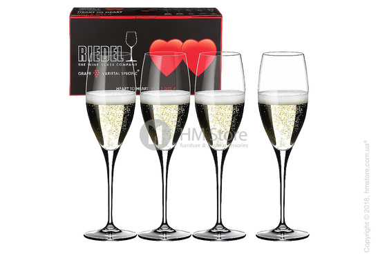 Набор бокалов для шампанского Riedel Heart to Heart 330 мл на 4 персоны