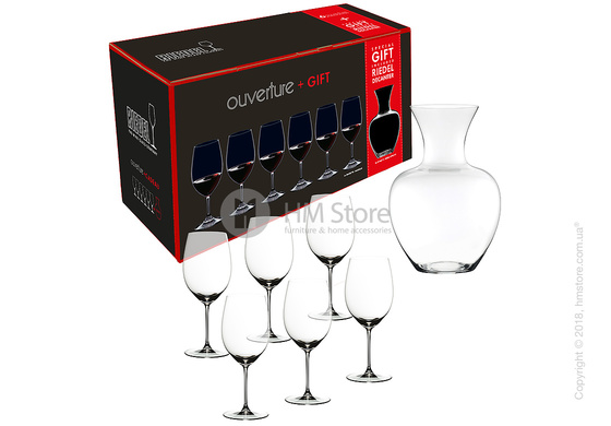 Набор бокалов с декантером Riedel на 6 персон, 7 предметов