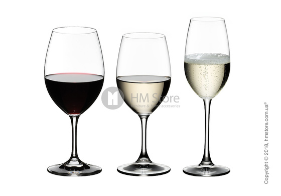 Набор бокалов для белого, красного и шампанского вин Riedel Ouverture New на 4 персоны, 12 предметов