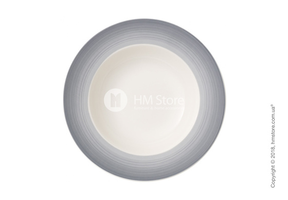 Тарелка столовая глубокая Villeroy & Boch коллекция Colourful Life, 25 см, Cosy Grey