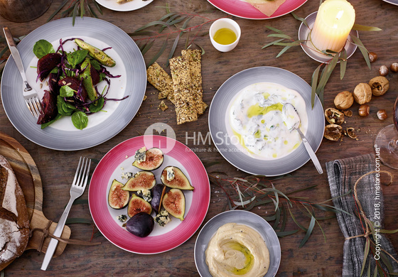 Тарелка столовая мелкая Villeroy & Boch коллекция Colourful Life, 27 см, Cosy Grey