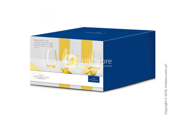 Набор стаканов Villeroy & Boch коллекция Colourful Life 420 мл на 4 персоны, Lemon Pie