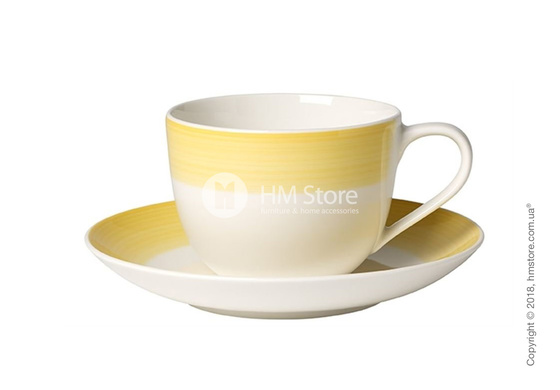 Чашка с блюдцем Villeroy & Boch коллекция Colourful Life, 230 мл, Lemon Pie