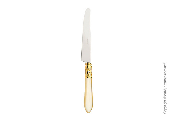 Набор столовых приборов Bugatti Aladdin коллекция Gold Plated Ring на 6 персон, 24 предмета, Ivory