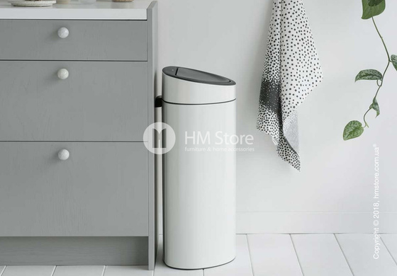 Ведро для мусора Brabantia Touch Bin 40 л, White