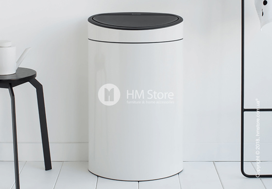 Ведро для мусора Brabantia Touch Bin 40 л, White
