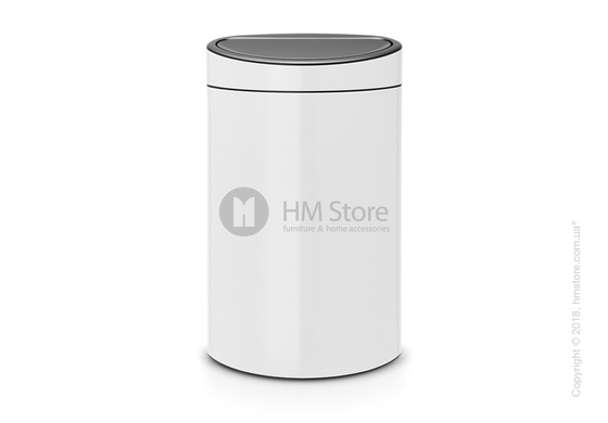 Ведро для мусора Brabantia Touch Bin 40 л, White