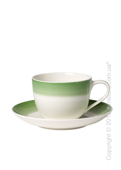 Чашка с блюдцем Villeroy & Boch коллекция Colourful Life, 230 мл, Green Apple