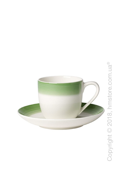 Чашка для эспрессо с блюдцем Villeroy & Boch коллекция Colourful Life, 100 мл, Green Apple